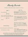Shanty Secrets menu