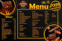 Koinonia Unligrill and Buffet menu