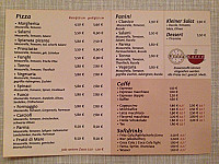 Pizza e Caffé menu