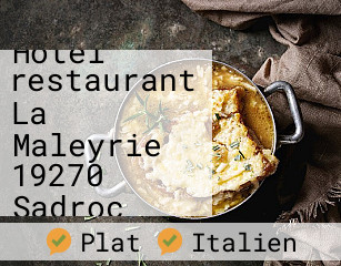 Hotel restaurant La Maleyrie 19270 Sadroc ouvert