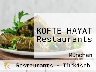KOFTE HAYAT Restaurants tisch reservieren
