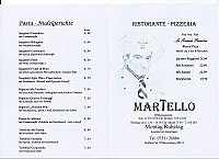 Martello menu